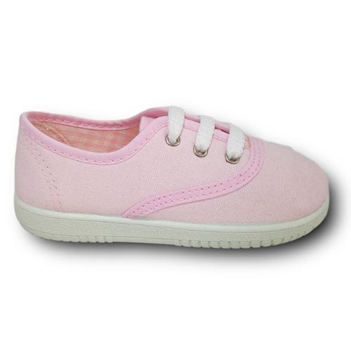 Vulpeques Zapatilla Lona Niña 101-PCV ROSA CORDONETS - Imagen 2