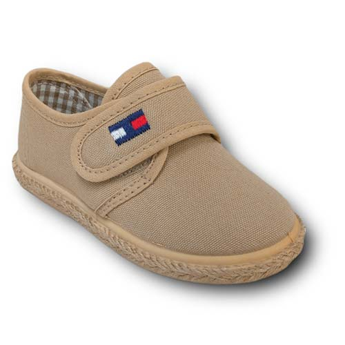 Vulpeques Zapatilla Lino Niño 1032-PBT ARENA CORDONETS