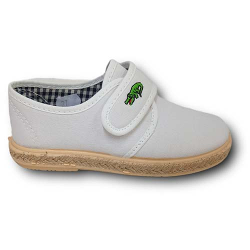 Vulpeques Zapatilla Lona Niño 1034 BLANCO CORDONETS - Imagen 2