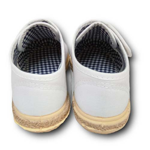 Vulpeques Zapatilla Lona Niño 1034 BLANCO CORDONETS - Imagen 4