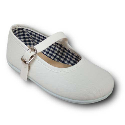 Vulpeques Merceditas Lona Niña 254-P BLANCO CORDONETS