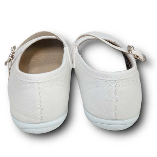 Vulpeques Merceditas Lona Niña 254-P BLANCO CORDONETS - Imagen 4