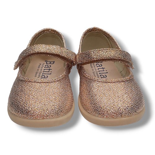 Batilas Merceditas Lona Niña 11309 ORO CORDONETS - Imagen 4