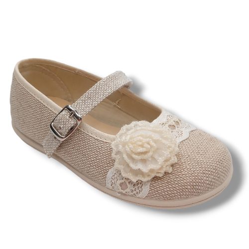 Vulpeques Merceditas Lino Niña 254-LC/9 CRUDO CORDONETS