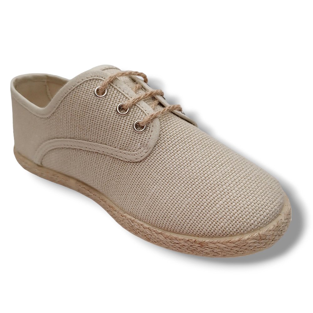 Batilas Zapatilla Blucher Lino Niño 40331 TAUPE CORDONETS - Imagen 3
