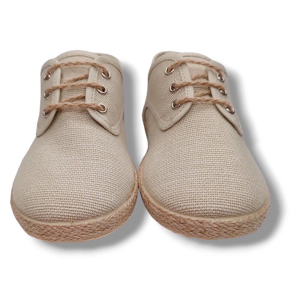 Batilas Zapatilla Blucher Lino Niño 40331 TAUPE CORDONETS - Imagen 4