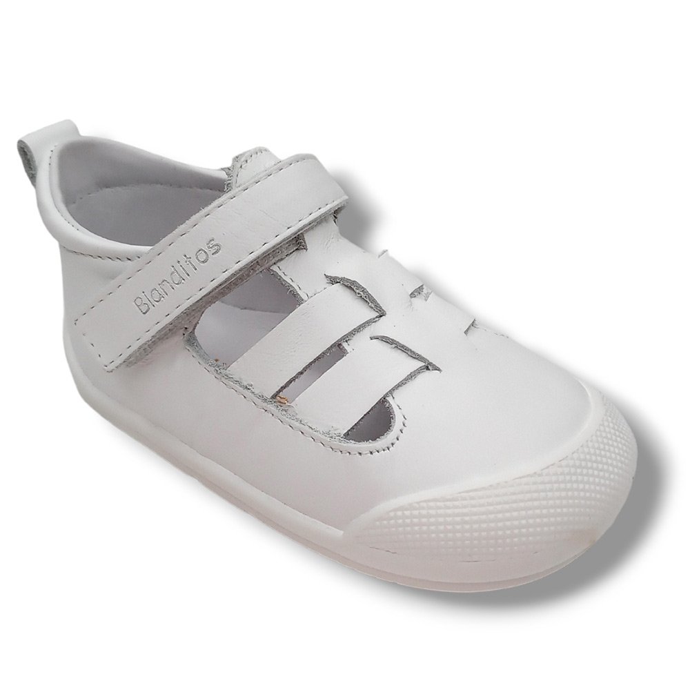 Blanditos by Crio's Sandalia Cerrada Barefoot MAR BLANCO24 Niño CORDONETS
