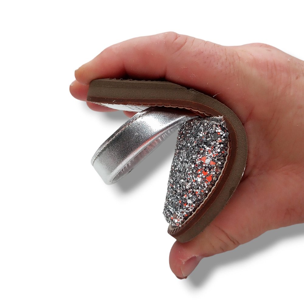Sandalia ILLA L´AVARCA Abierta Menorquina Ibicenca 2701 GLITTER PLATA CORDONETS - Imagen 8