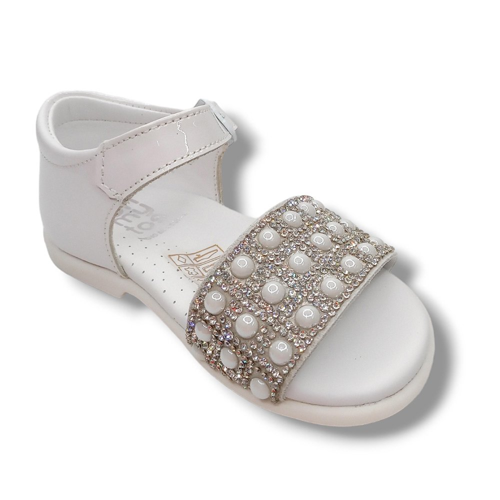 Ohmytoe Sandalia Abierta 5838 CHAROL BLANCO CORDONETS - Imagen 3
