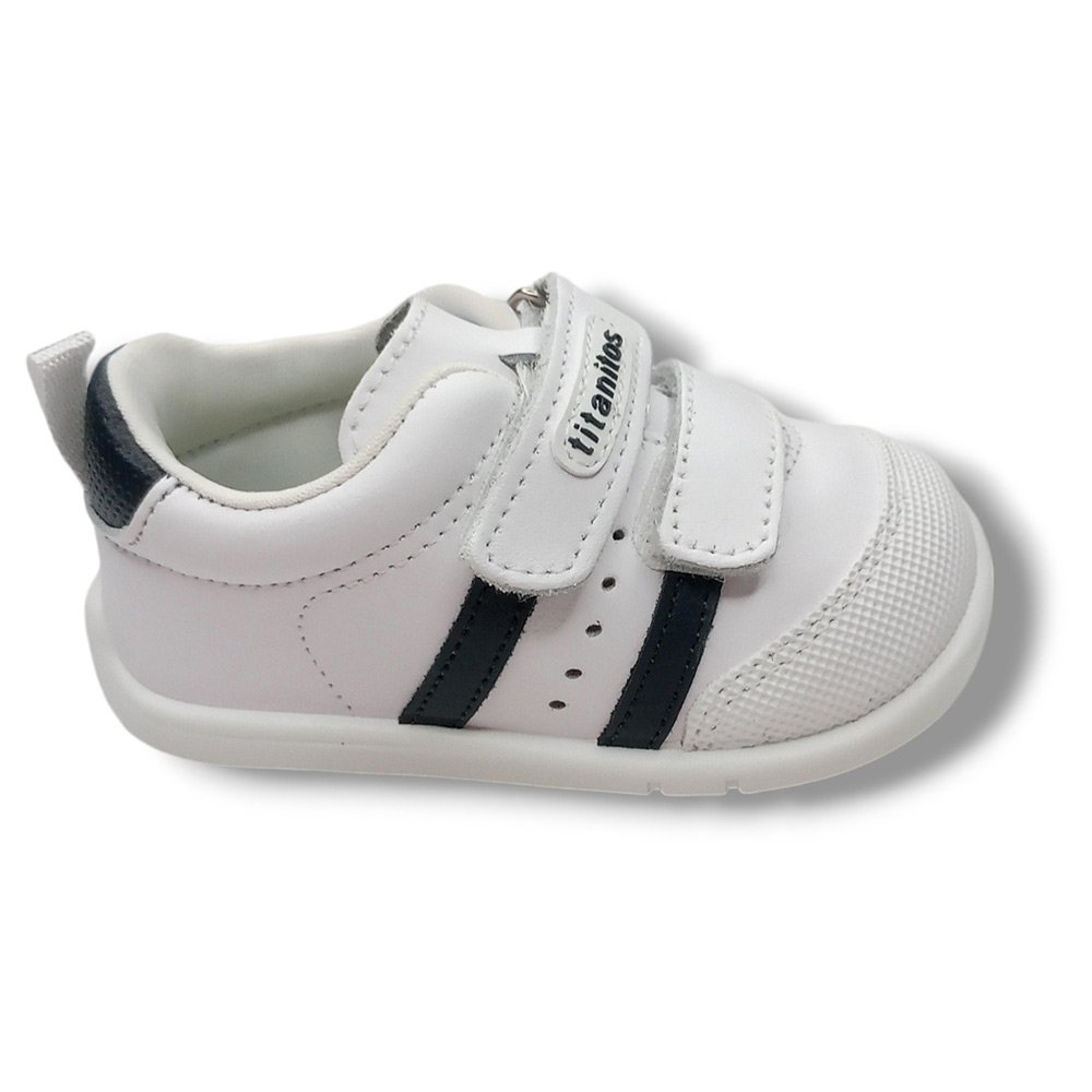 Titanitos Deportivas Niño B500 AMANCIO BLANCO NAVY CORDONETS - Imagen 2