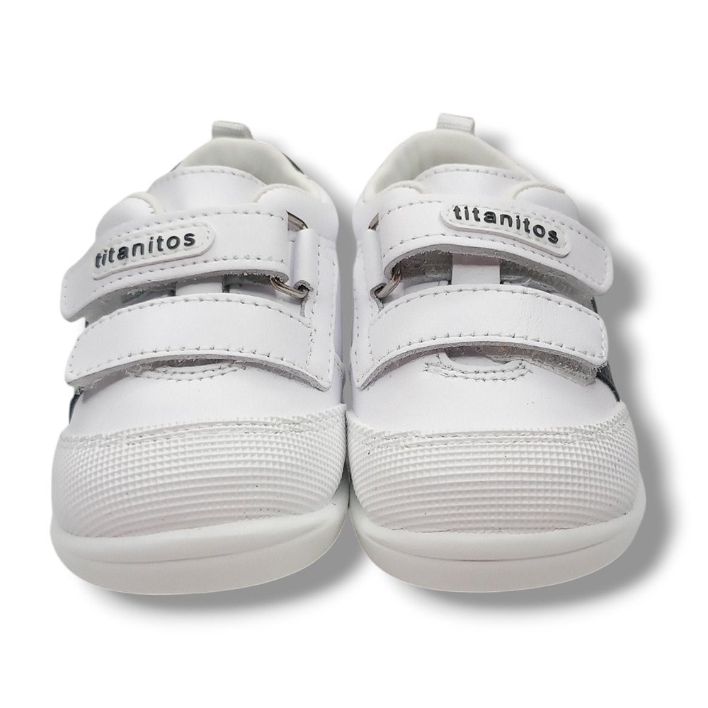 Titanitos Deportivas Niño B500 AMANCIO BLANCO NAVY CORDONETS - Imagen 4