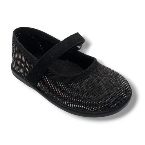 Batilas Merceditas Serratex Vulnanes Niña 1609 NEGRO/PLATA CORDONETS
