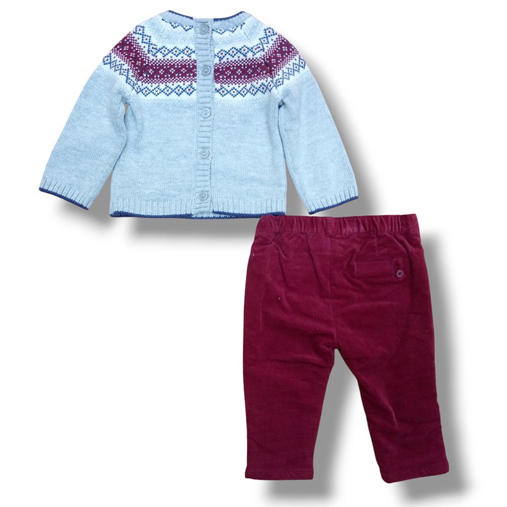 Mayoral Conjunto Pack de bebé Niño 2598 GRIS-GRANATE CORDONETS - Imagen 4