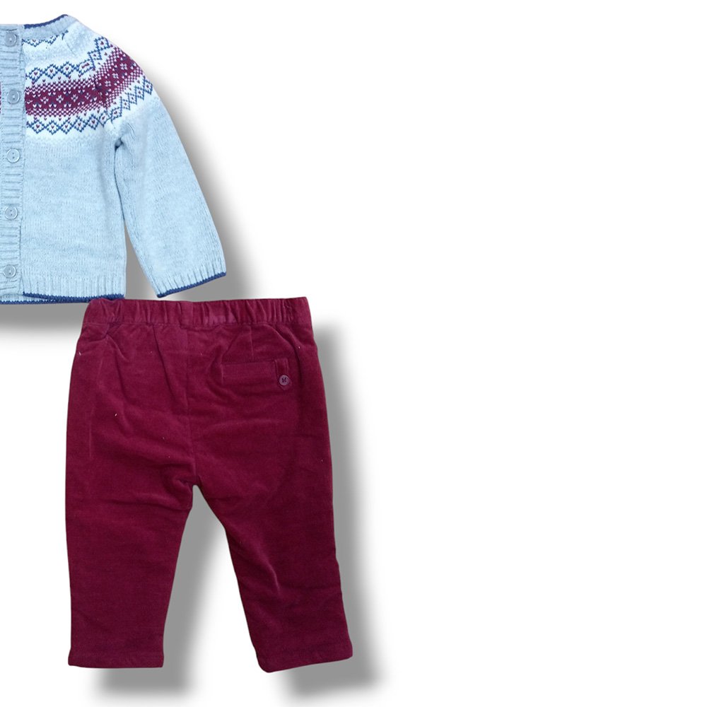 Mayoral Conjunto Pack de bebé Niño 2598 GRIS-GRANATE CORDONETS - Imagen 6