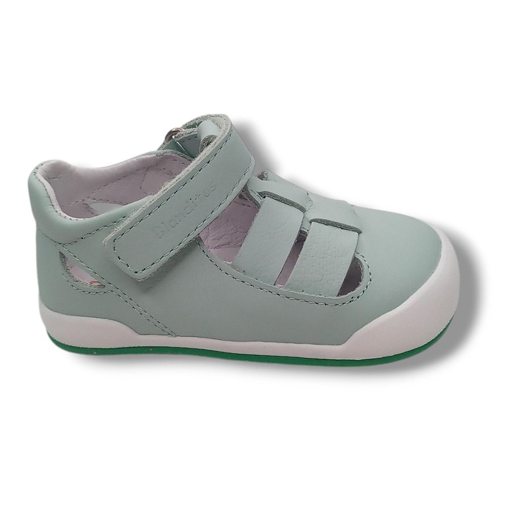 Blanditos by Crio's Sandalia Cerrada Barefoot OCEANO VERDE25V Niño CORDONETS - Imagen 2