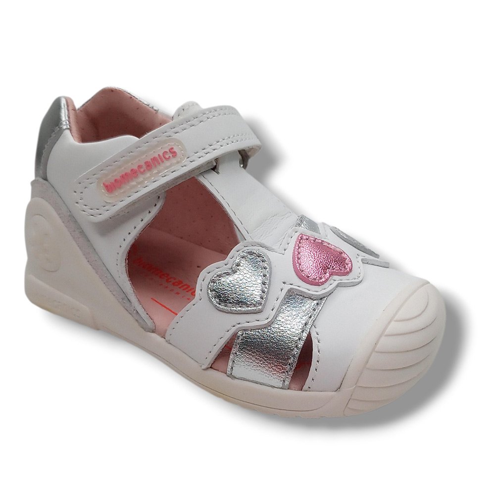 Biomecanics Sandalia Cerrada Niña 222118-B BLANCO CORDONETS